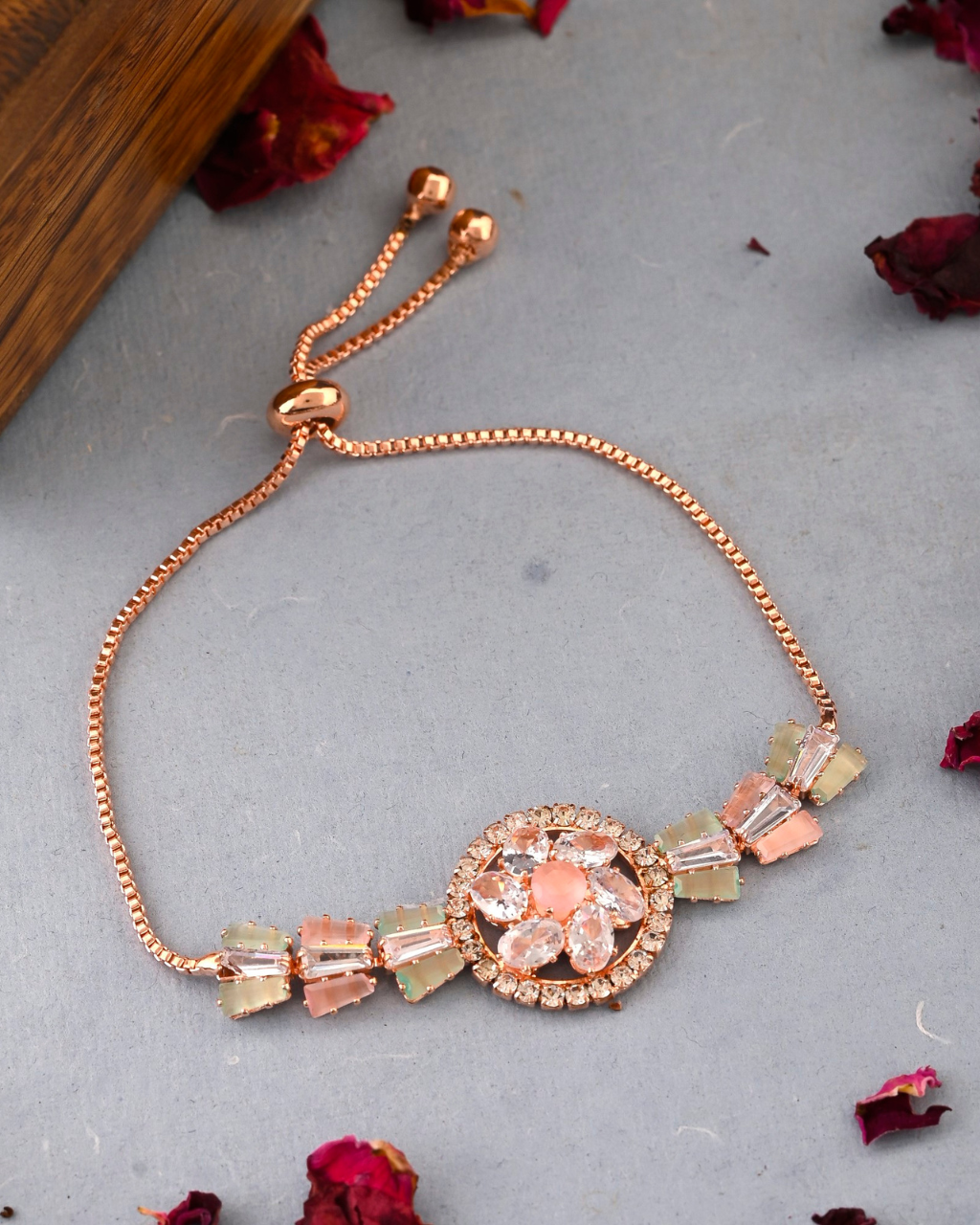 Rose Gold Adjustable Chain Bracelet – Rahika Trends
