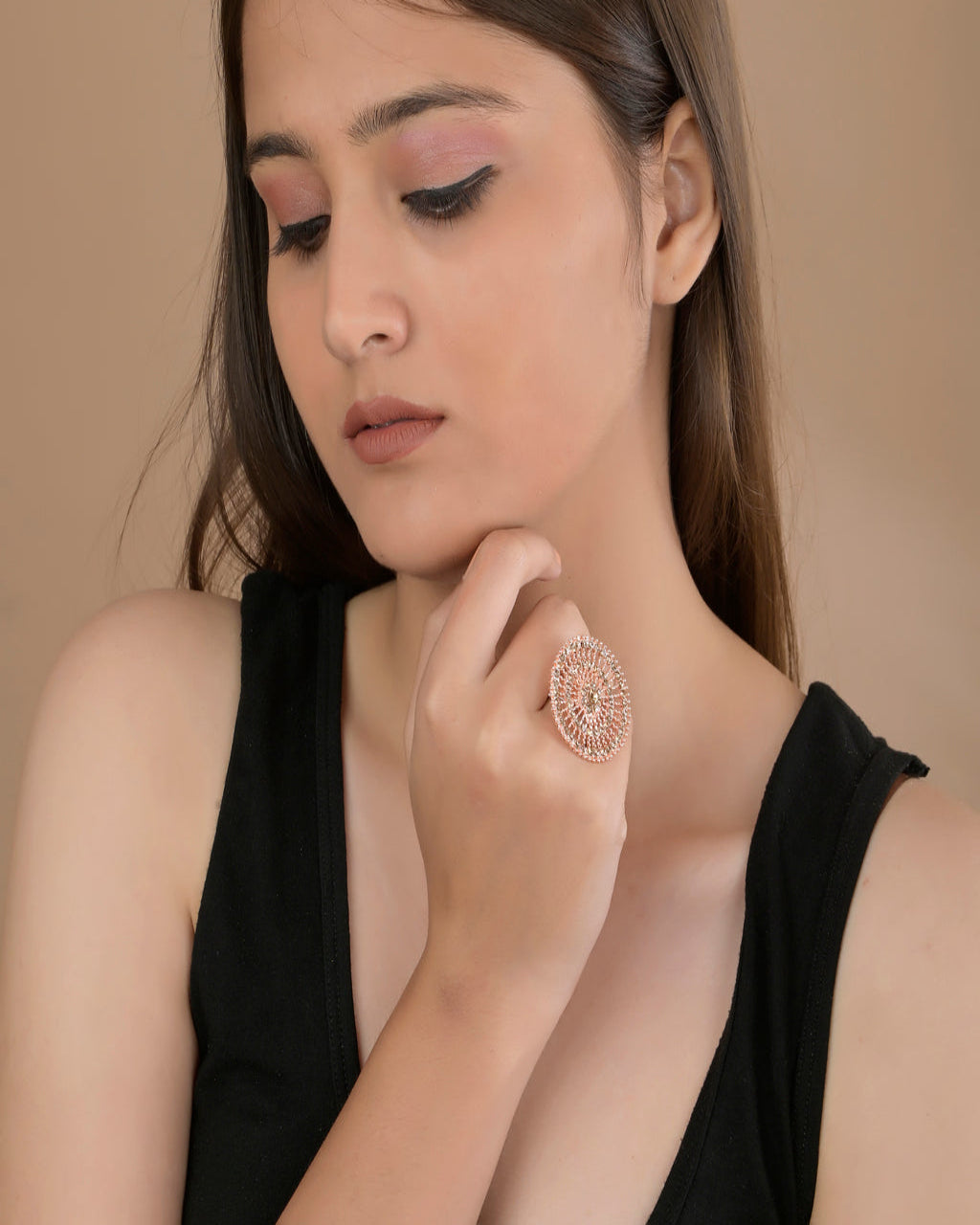 Rose Radiance Statement Ring