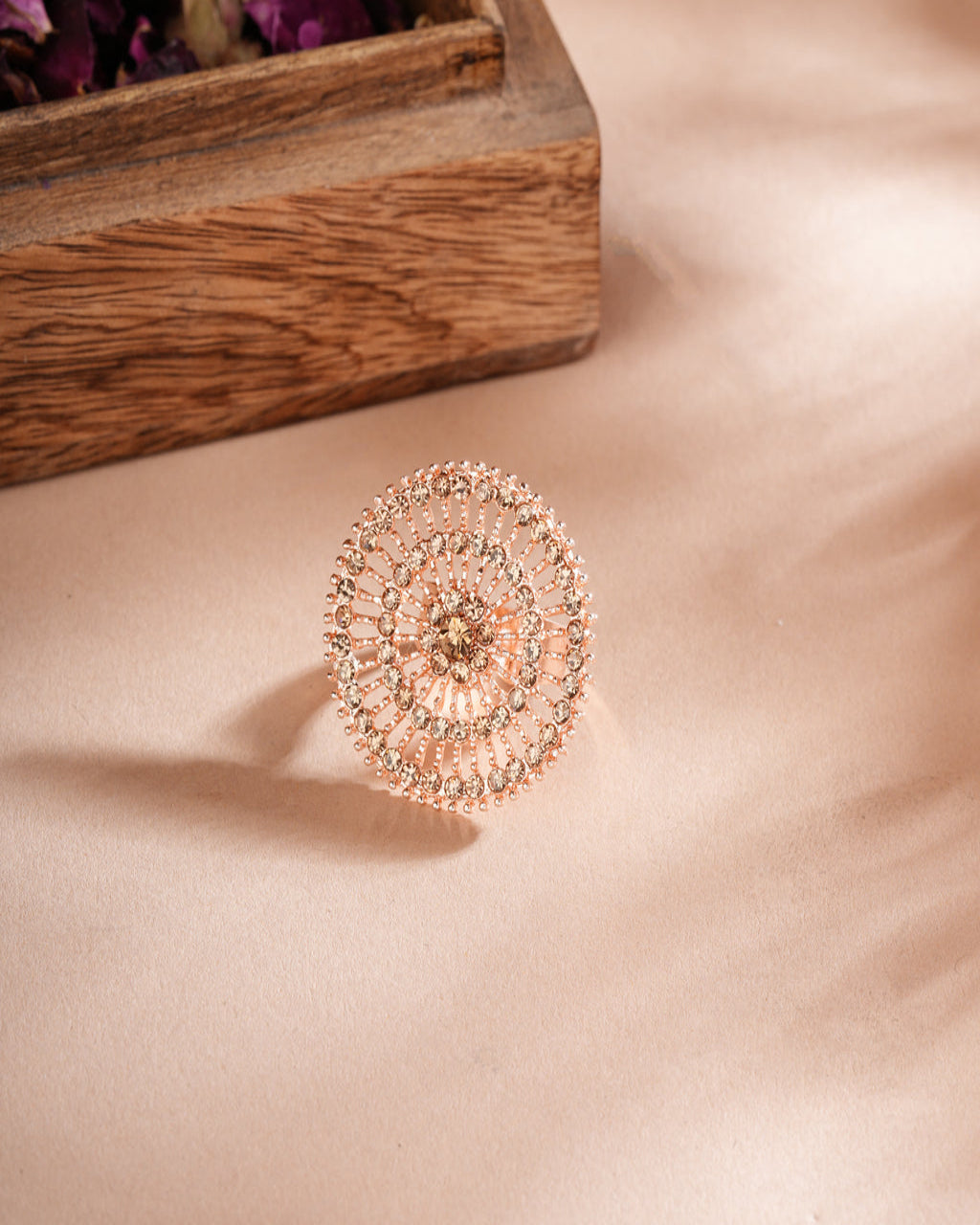 Rose Radiance Statement Ring